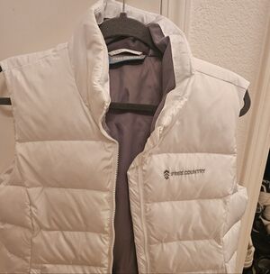 Free Country White Quilted Vest